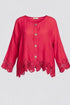 vest met knoopsluiting en kanten accenten 7505ss26 - Moonshine