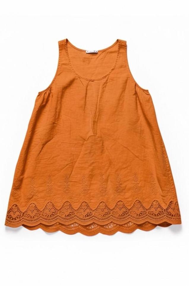 zomerse mouwloze top 7500ss26 - Moonshine