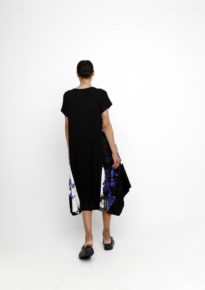 artistieke viscose midi-jurk 860364 - Ozai N Kü