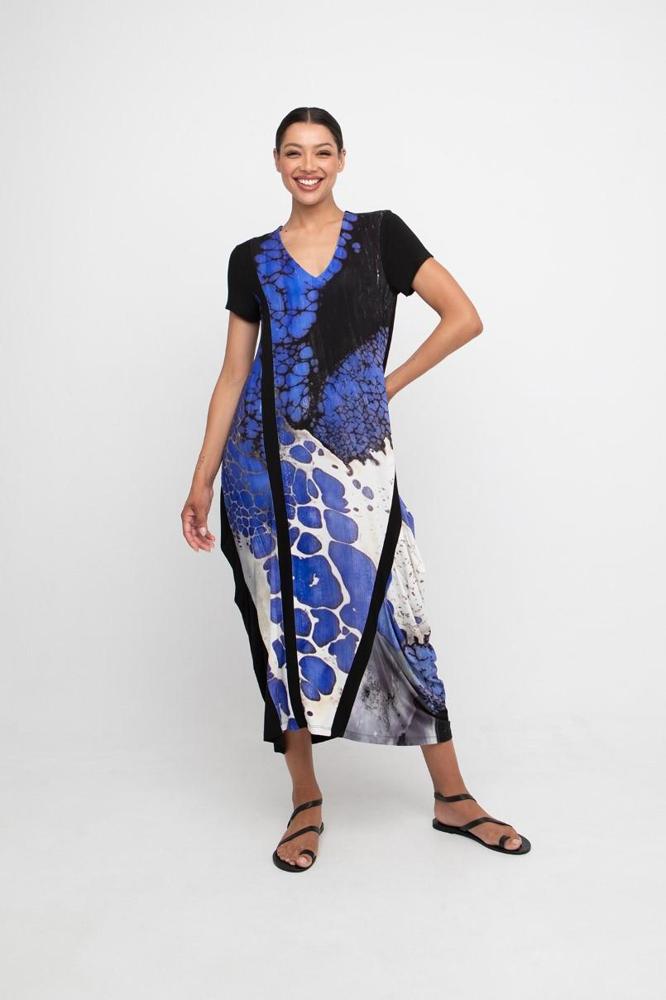 maxi jurk met abstracte print 860384 - Ozai N Kü
