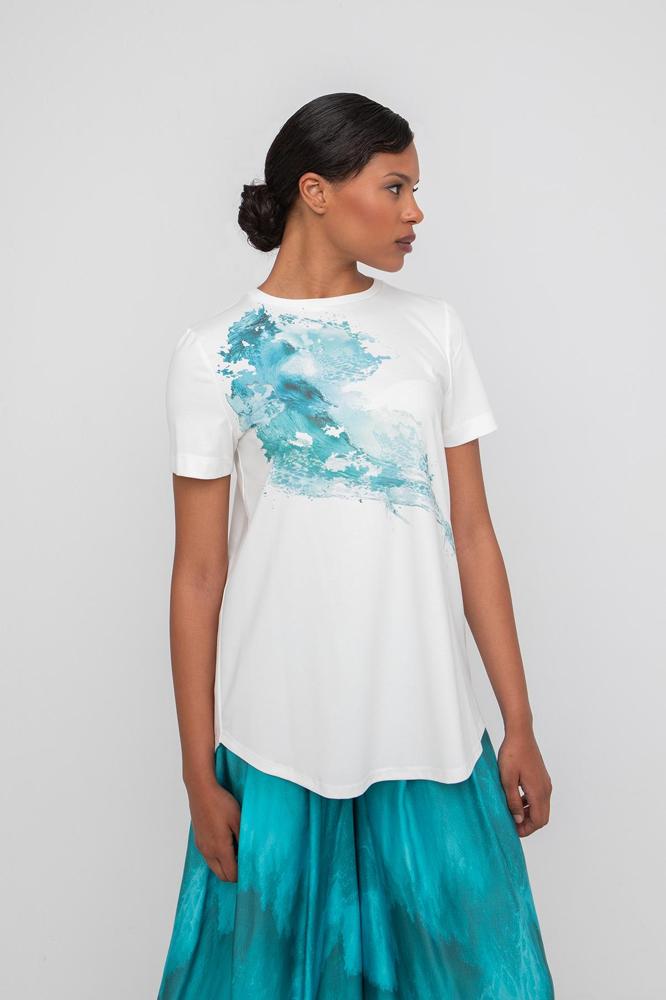 abstracte print t-shirt 860548 - Ozai N Kü