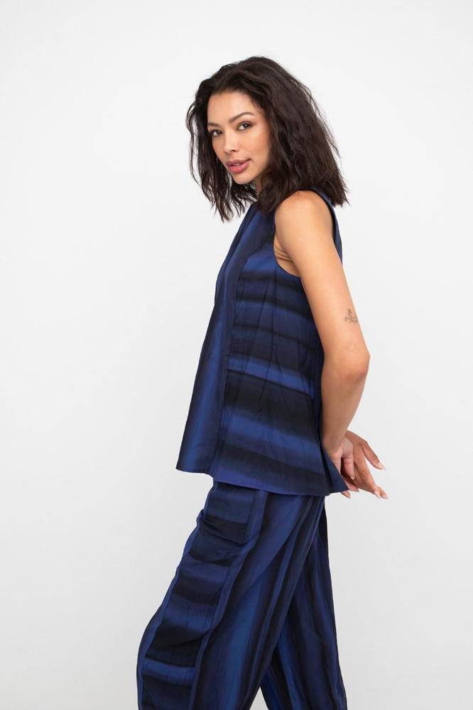 gestreepte mouwloze top 860804 - Ozai N Kü