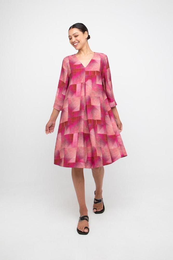 geometrische print jurk 860654 - Ozai N Kü