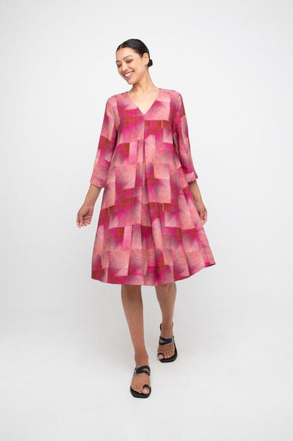 geometrische print jurk 860654 - Ozai N Kü