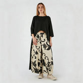 wijde broek met bloemenprint 826008 - wendy trendy