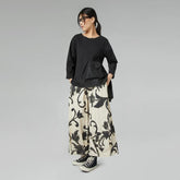 wijde broek met bloemenprint 826008 - wendy trendy