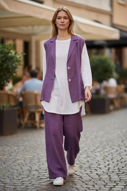comfortabele stijlvolle damesbroek 25-1486 - Momi