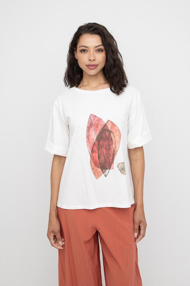 abstracte print katoenen shirt 860344 - Ozai N Kü