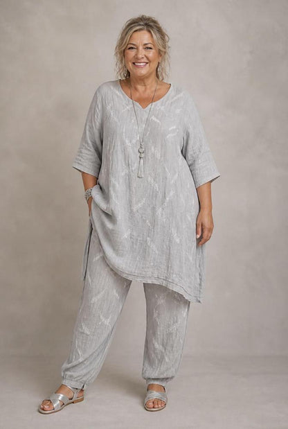 stijlvol asymmetrisch dames shirt 7549ss26 - Moonshine