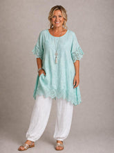 elegant linnen  shirt 7501ss26 - Moonshine
