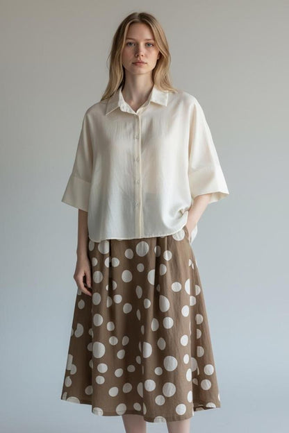 elegante korte mouwen blouse 224054 - wendy trendy