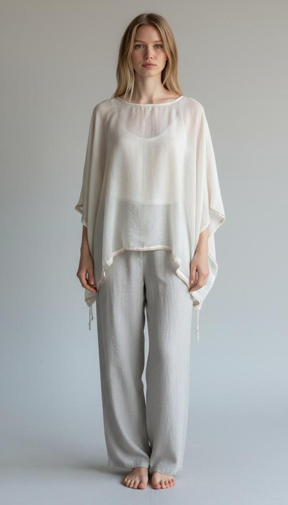 elegant shirt met vleermuismouwen n308 - Any Trendy