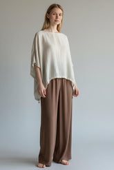 elegant shirt met vleermuismouwen n308 - Any Trendy