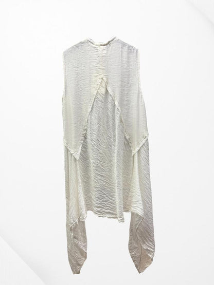elegante lyocel-linnen tuniek gilet n296 - Any Trendy