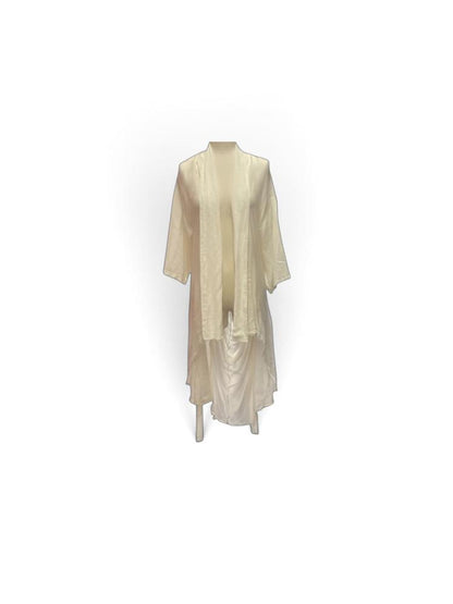 luxe zijde-linnen damesvest m3851 - Any Trendy