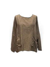 elegant linnenmix dames shirt e058 - Any Trendy