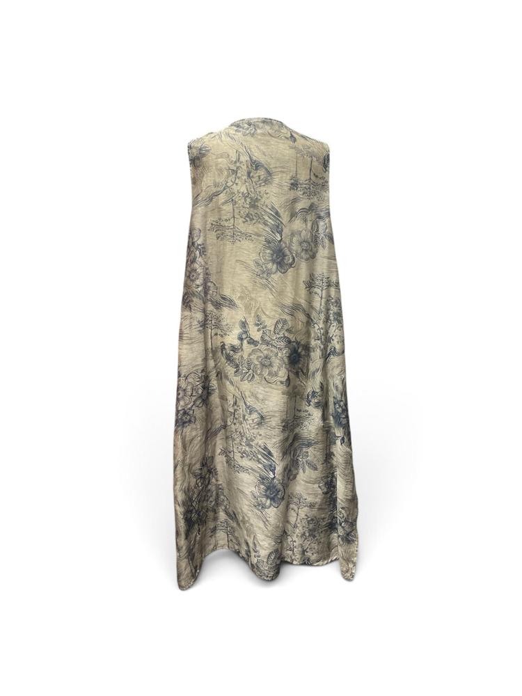 luxe lyocel linnen gilet e098 - Any Trendy