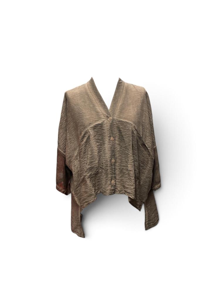luchtig zijde-viscose hemd n246 - Any Trendy