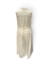 elegant zijde-linnen gilet vest m3804 - Any Trendy