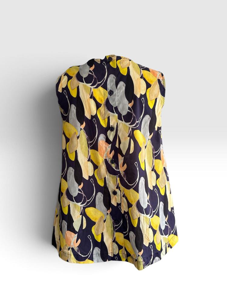 geprinte mouwloze bloementop 260154 - wendy trendy