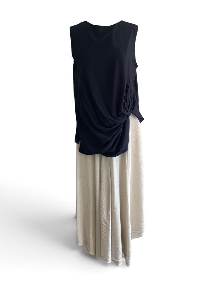 luchtige viscose wijde broek n267 - Any Trendy