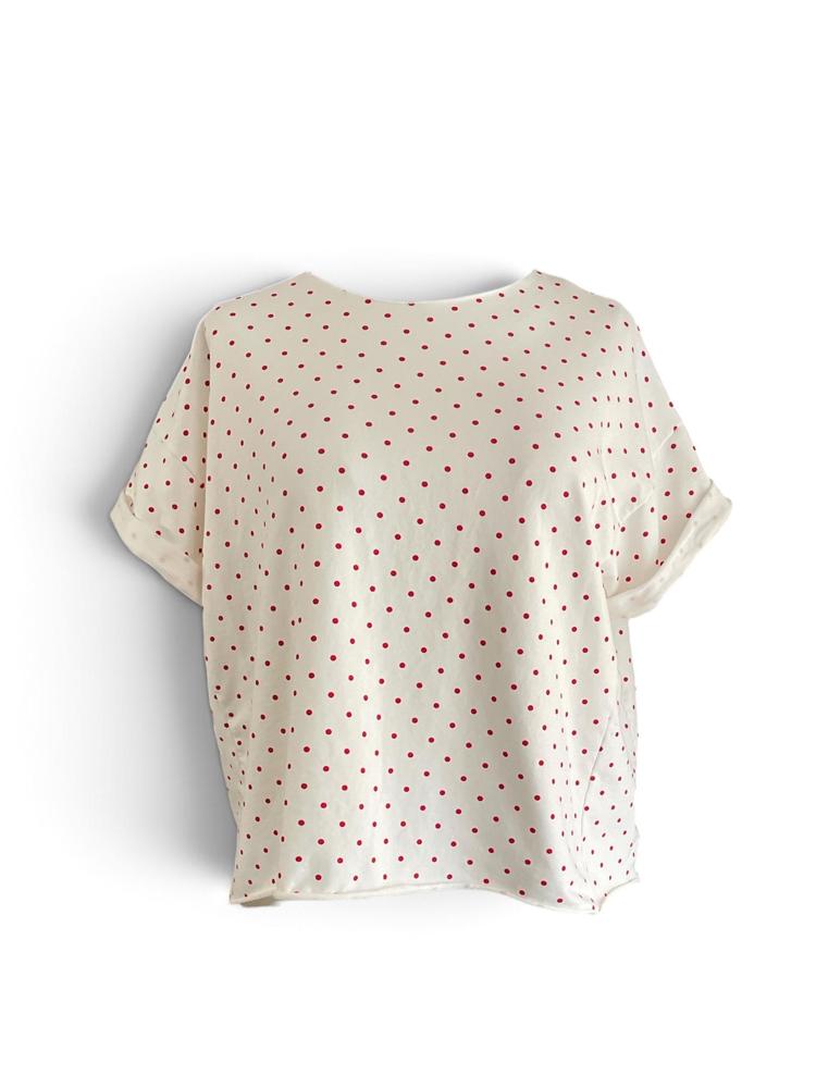 stippenpatroon casual dames shirt 226114 - wendy trendy