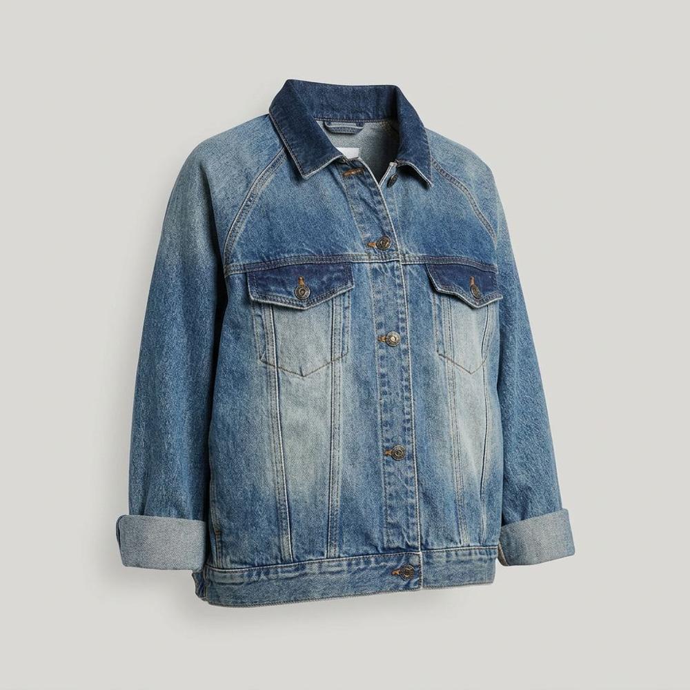 stijlvolle denim katoenen jas 260028 - wendy trendy