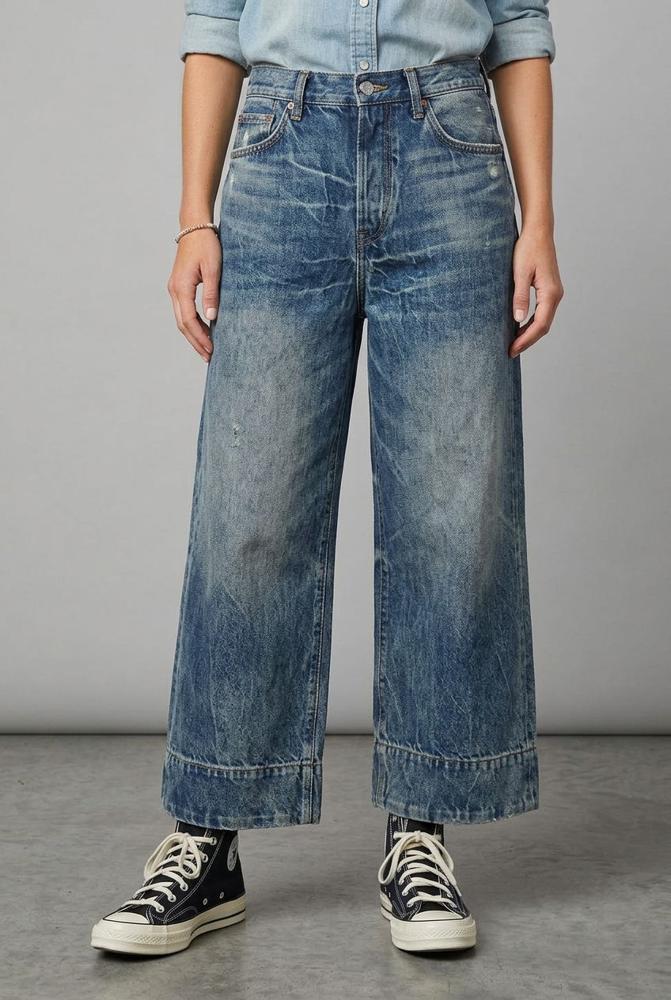 wijde damesjeans van katoen 260029 - wendy trendy