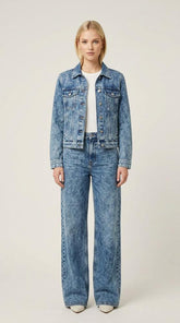 stijlvolle denim katoenen jas 260028 - wendy trendy