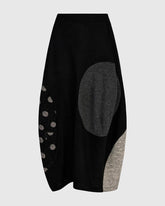 unieke patchwork midi-rok uk230 - Alembika