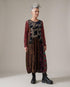bohemien patchwork maxi jurk ad900 - Alembika