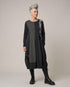 stijlvolle patchwork midi jurk ad908 - Alembika