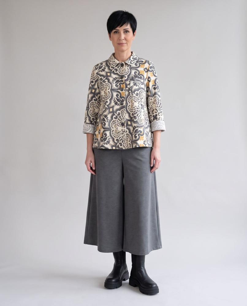 elegante katoenen print blouse 126136 - wendy trendy