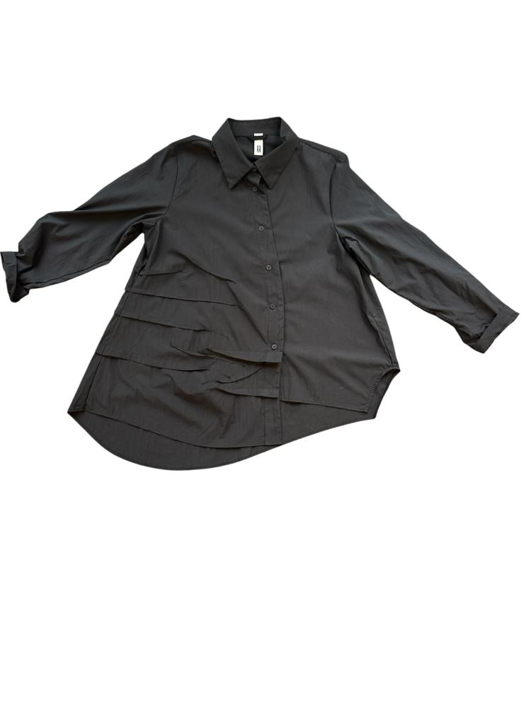asymmetrische katoenmix blouse 260171 - wendy trendy