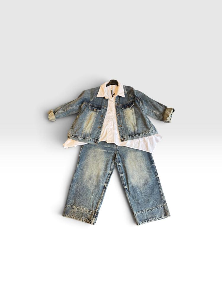 wijde damesjeans van katoen 260029 - wendy trendy