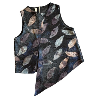 asymmetrische bladprint top 250729 - wendy trendy