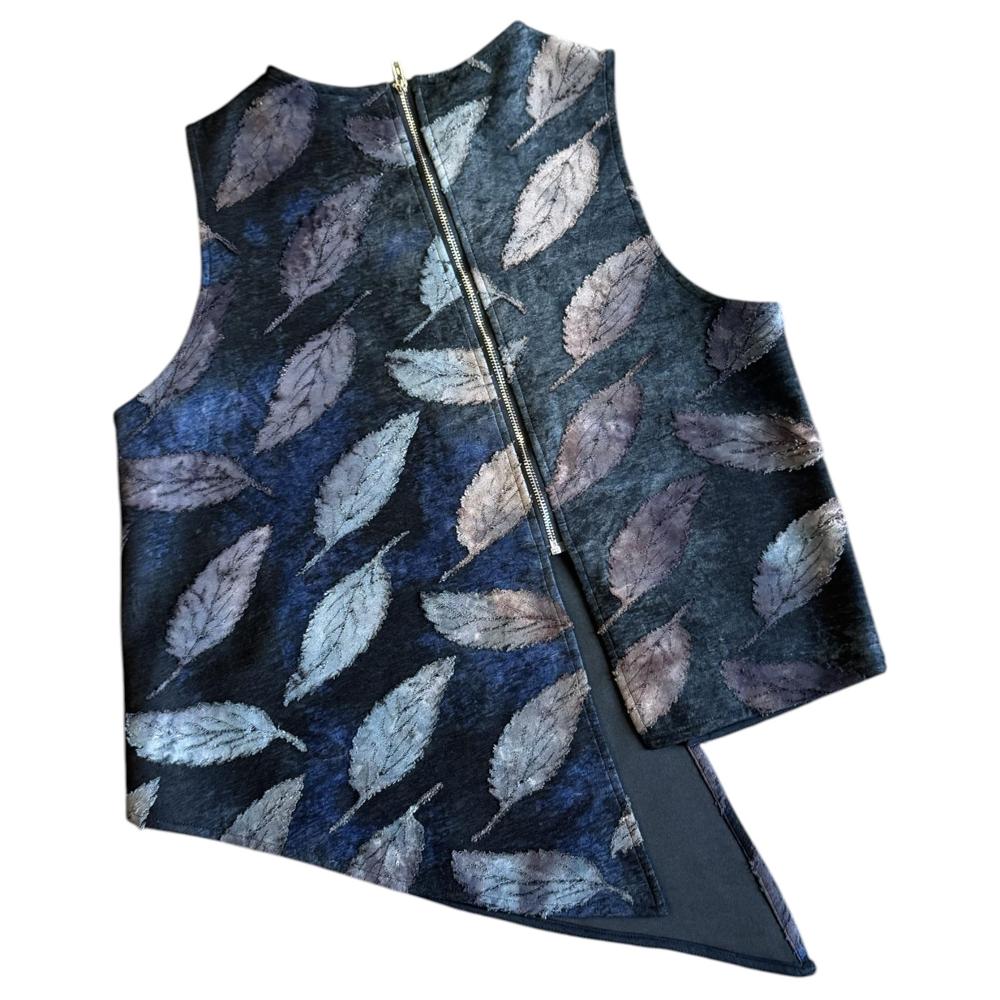 asymmetrische bladprint top 250729 - wendy trendy