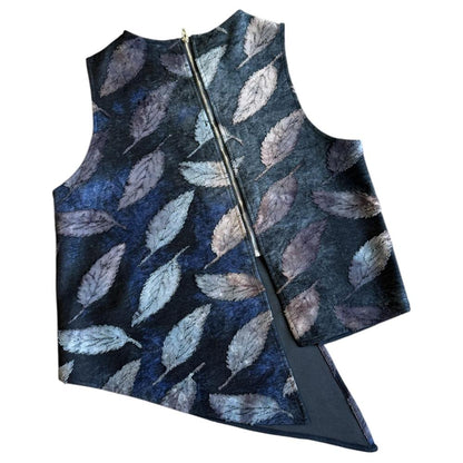 asymmetrische bladprint top 250729 - wendy trendy