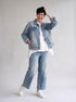 stijlvolle denim katoenen jas 260028 - wendy trendy