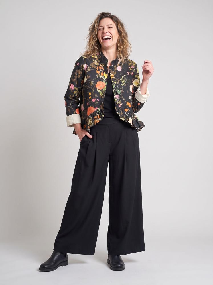 elegante bloemenvest van katoen 226028 - wendy trendy