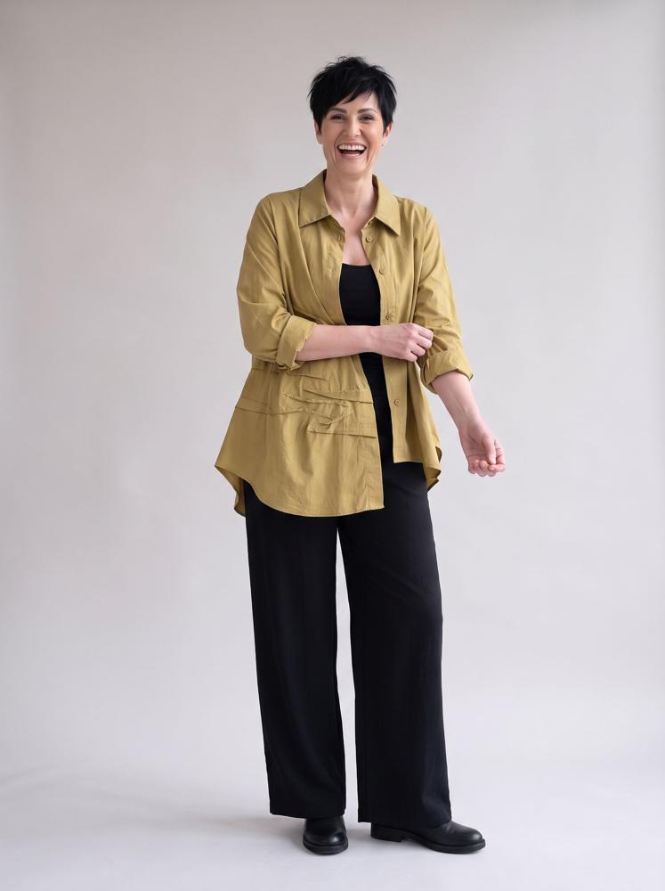 asymmetrische katoenmix blouse 260171 - wendy trendy