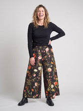 floral katoenen wijde broek 826014 - wendy trendy