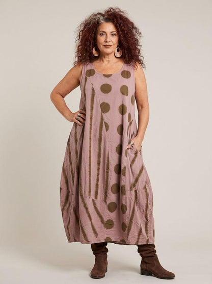 bohemian katoenen jurk 8317aw - Moonshine