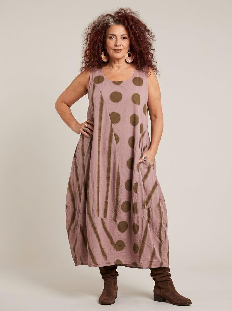 bohemian katoenen zomerjurk 8317aw - Moonshine