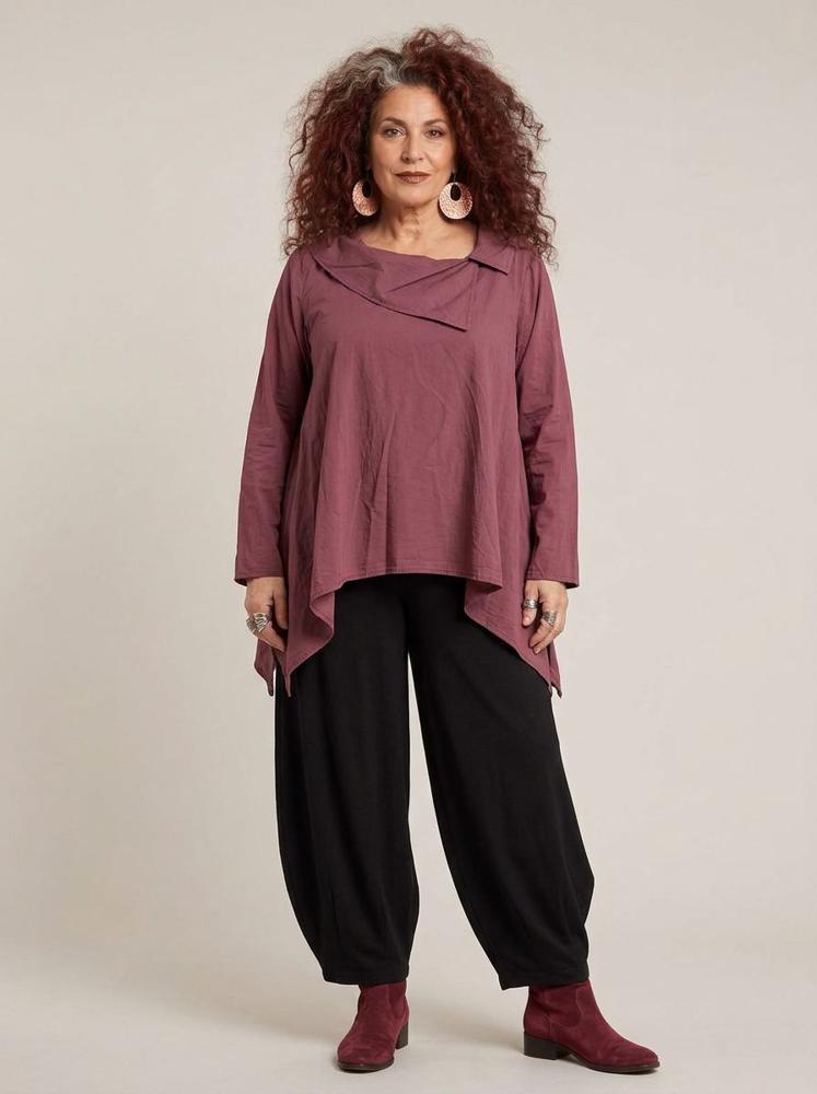 casual katoenen blouse dames 8335aw - Moonshine