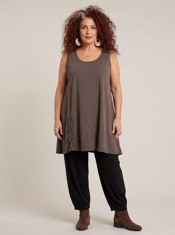 luchtige katoenen dames top 8308aw - Moonshine