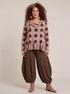 comfortabele jersey harem broek 8318aw - Moonshine