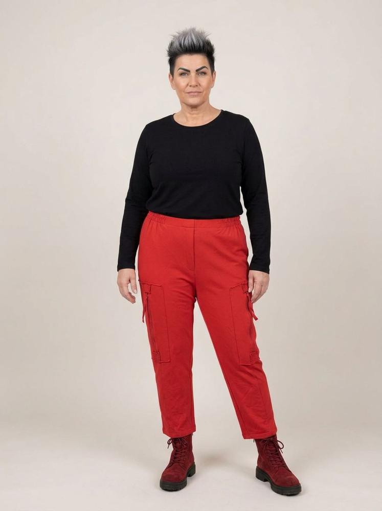 comfortabele katoenen cargo broek 2421011 - Sinne Design
