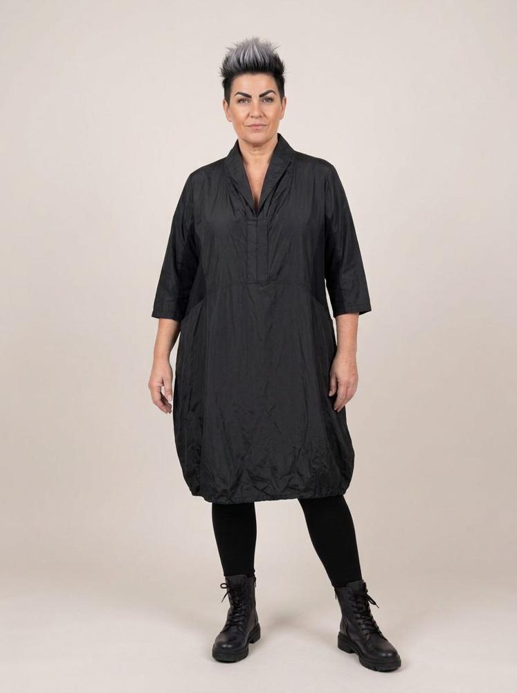 elegante zwarte midi jurk 262600 - Sinne Design