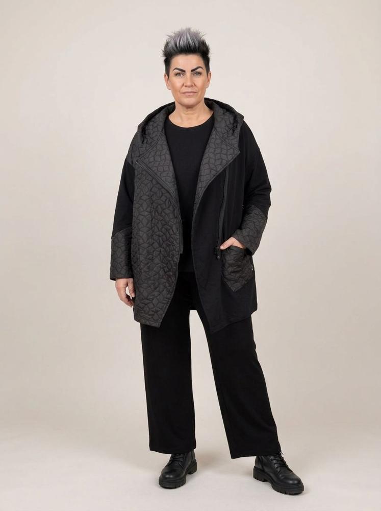 sinne design vest met capuchon en asymmetrische rits